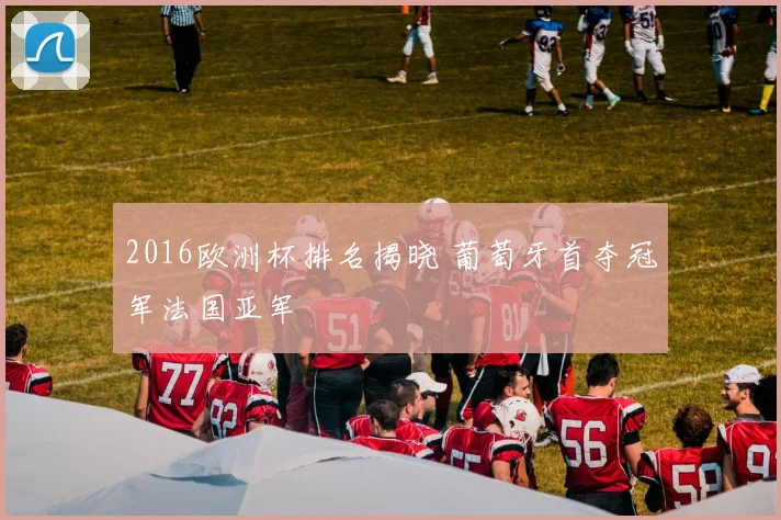 2016欧洲杯排名揭晓 葡萄牙首夺冠军法国亚军